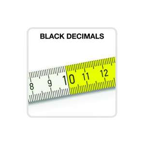 METRICA - 23152 2 mètres-Bois-Blanc/Jaune Couleur-Rouge Décimales-EAN 8001066231522 MÈTRES PLIANTS - Product Image 2