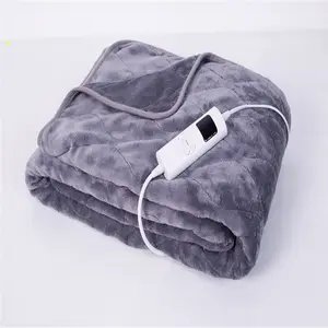 CE GS Soft Fleece Electric Heated Blanket Electric Over Blanket Throw