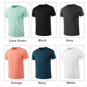 T-shirt Sportiva da Corsa di Alta Qualità ad Asciugatura Rapida, Logo Personalizzato, Poliestere con Spandex, <span class=keywords><strong>Abbigliamento</strong></span> <span class=keywords><strong>Sportivo</strong></span> per <span class=keywords><strong>Uomo</strong></span> - Product Image 6