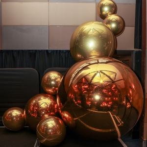 Boule miroir gonflable personnalisée, lumière PVC, ballon publicitaire imperméable, impression UV, 8-10 pieds pour mariage, fête, <span class=keywords><strong>camping</strong></span> DLGZG - Product Image 2