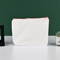 Trousse à crayons en toile personnalisable grande capacité avec fermeture éclair, organiseur universel de cosmétiques et sac de maquillage