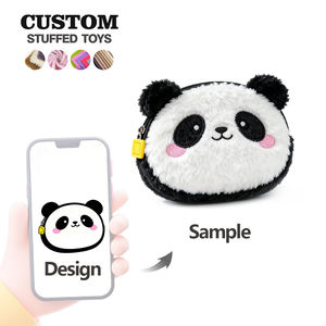 Фабричная индивидуальная цветная плюшевая мини-сумка для монет - Product Image 3