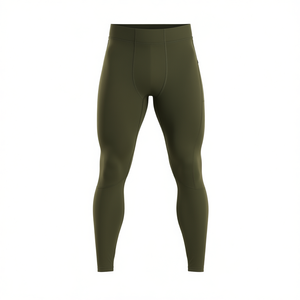 Leggings Deportivos para Hombre, Talla Grande, Transpirables, Ligeros, de Spandex/Poliéster, Sin Costuras, Largos, SILVER SEA - Product Image 1