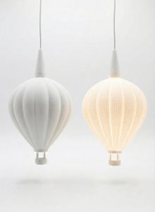 Lámpara <span class=keywords><strong>de</strong></span> <span class=keywords><strong>Noche</strong></span> con Pantalla <span class=keywords><strong>de</strong></span> Plástico con Diseño <span class=keywords><strong>de</strong></span> Globo Aerostático (12 cm), Impresión 3D Blanca, E10 A1, para Habitación Infantil y Sala <span class=keywords><strong>de</strong></span> Estar - Product Image 2