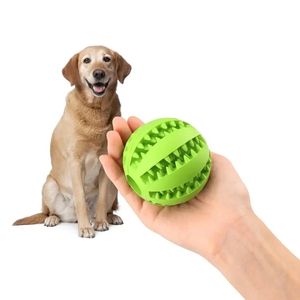 Bola de comida con fugas para perros al por mayor, juguete para masticar perros, juguetes para perros de goma natural para limpieza de dientes - Product Image 1