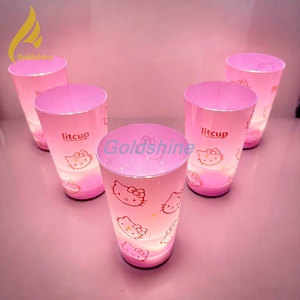 Dễ Thương <span class=keywords><strong>Hello</strong></span> <span class=keywords><strong>Kitty</strong></span> Nhựa LED Nhấp Nháy Cup Với Ánh Sáng-Thiết Kế Vui Vẻ Phát Sáng Uống Kính Cho Halloween Giáng Sinh Bên Chủ Đề - Product Image 3