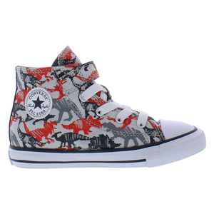 Zapatos Converse Chuck Taylor All Star 1V Hi para Bebés/Niños Pequeños, Talla 6, Color: Mouse/Mason/Poppy Glow - Product Image 1