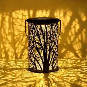 Solar Powered Gardenlamp <b>Lights</b>, Outdoor Waterproof Metal <b>Branch</b> Decorative Projection <b>Lights</b> - Product Image 5