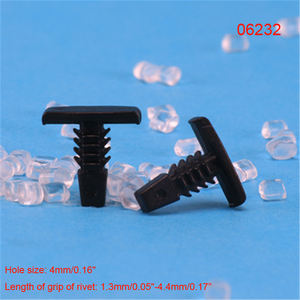06B Trou 3mm/0.12 "-4.63mm/0.18" Voiture Clips Arbre de Retenue En <span class=keywords><strong>Plastique</strong></span> Nylon Rivets - Product Image 6