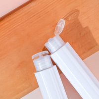 Bouteilles d'emballage cosmétique en stock, flacons vides en plastique PET pour lotion 60/80/100/120 ml avec bouchons à clapet, sérigraphiés pour produits nettoyants