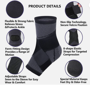 FSPG Factory Fashion Style Tobilleras transpirables Tobillera <span class=keywords><strong>de</strong></span> nailon Vendaje <span class=keywords><strong>de</strong></span> soporte para correr - Product Image 5