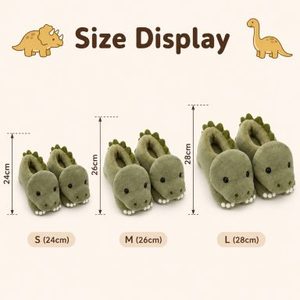 Pantofole Personalizzate a Forma di Dinosauro, Morbide Ciabatte Imbottite a Forma di Animale per Promozione del Marchio, Basso MOQ, OEM ODM - Product Image 3