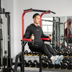 Station multifonctionnelle avec barre simple et double, équipement de fitness d'intérieur pour usage domestique - Product Image 1