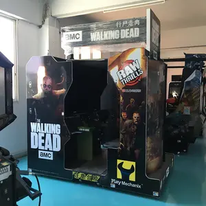 Walking Dead Shooting Gun Simulator Game 2 Player Lcd Screen Coin Operated Gun Shooting Game Machine