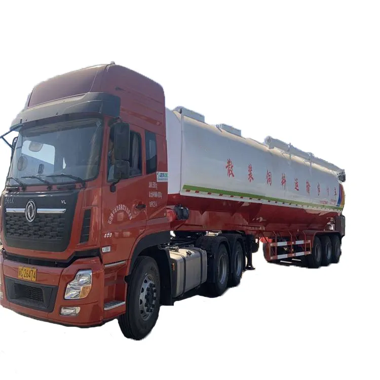 Capacity 63 cubic Semi-trailer bulk feed carrier configuration