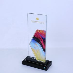 मौक 10 पीसी 3 डी लेजर कट एक्रिलिक क्रिस्टल ट्रॉफी के साथ Uv प्रिंटिंग टिकाऊ और पर्यावरण अनुकूल अनुकूलन योग्य - Product Image 1