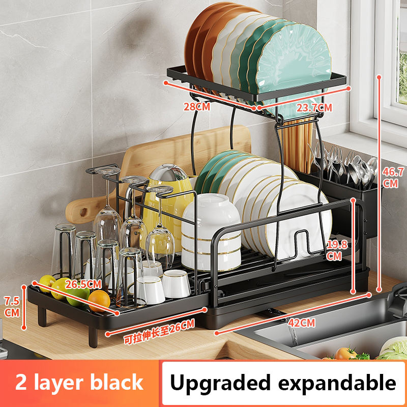 Modèle de luxe noir 2 niveaux