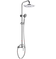 Haute qualité thermostatique robinet salle de bain avec douche de tête pluie et douche à main pour ensemble de mélangeur de douche