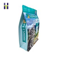 Sac de conservation pour aliments pour animaux de compagnie en PET+VMPET+PE imprimé en gravure de 1 kg, 2 kg, 5 kg, résistant à l'humidité, avec fermeture éclair, pour litière pour chat