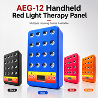 Panel Terapi Cahaya Merah Genggam Isi Ulang 660nm & 850nm 16 LED, Pasokan Langsung Pabrik, Pereda Nyeri Wajah, Portabel, Mudah Dibawa