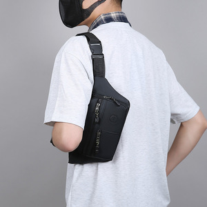 Riñonera de Moda para Hombre, Negra, con Revestimiento de PU, Ligera, Portátil, Multicapa, para Viajes de Negocios, Primavera 2025 - Product Image 5