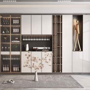 Modern Solid Wood Free Standing Living Room Side <b>Table</b> and Dining <b>Buffet</b> Cabinet - Product Image 1