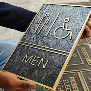 Enseigne En Acier Inoxydable Métal Signalisation Toilette Braille Porte Numéro Braille Signe Bureau Hôtel Plaques Numéro Braille Porte <span class=keywords><strong>Plaque</strong></span> - Product Image 4