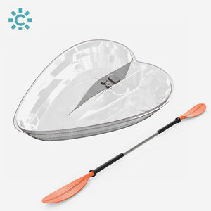 Bateaux à rames pour la dérive, en polycarbonate <span class=keywords><strong>transparent</strong></span> en forme de cœur, deux places, fond en verre <span class=keywords><strong>transparent</strong></span>, écologiques, durables et stables - Product Image 1