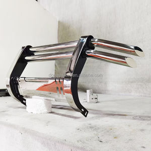 Parachoques delantero de acero inoxidable elegante fácil de combinar con luces LED, accesorio fuerte para coche todoterreno para Lc200 Toyota Nissan Ford jeep - Product Image 2