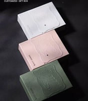 Boîte cadeau de bijoux en gros avec logo personnalisé, boîte en papier à tiroir élégante, étui en carton style livre pour bijoux de la Saint-Valentin