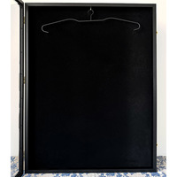 Vitrine de présentation en bois de chêne faite à la main pour maillot de basket-ball imprimé en couleur, cadre type boîte à ombre, vente en gros, approvisionnement direct usine en vrac