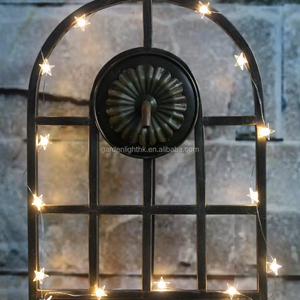 Luces de Navidad DIY, 20 LED, Guirnalda de Alambre de Cobre con Forma de Estrella, Funciona con Pilas, Decoración para Fiestas Familiares y Reuniones - Product Image 6