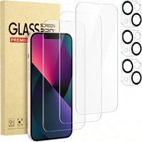 Protection d'écran de confidentialité pour iPhone 17 avec 3 protections d'objectif d'appareil photo pour iPhone 17 Pro Max Protection d'écran de confidentialité 3 pièces