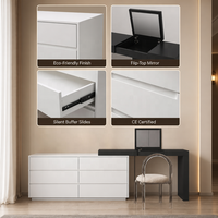 Meuble de salle de bain moderne en contreplaqué avec rangement intégré, design extensible, hauteur réglable, écologique, grand meuble de maison