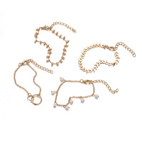 Plus de 100 paires de colliers-bracelets tendance, uniques, rétro et au style simple, très demandés. Ensemble de 4 pièces pour femmes.