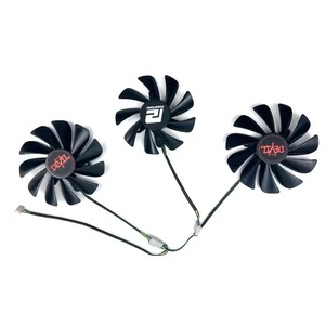 Ventilateur de refroidissement DIY pour POWERCOLOR Radeon RX6700XT 6750 6750XT 6800 6800XT 6900XT <span class=keywords><strong>6950XT</strong></span> Red Devil OC Graphics Card Replacement Fan - Product Image 3