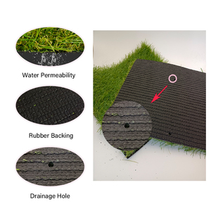 35mm cỏ xanh nhân tạo 4 giai điệu sân vườn sân cỏ tổng hợp PP + PE Vật liệu mật độ cao hấp thụ sốc cảnh quan bãi cỏ - Product Image 2