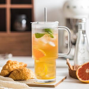 Wholesale 24oz Borosilicate Glass Beer Can <b>Cup</b> Leakproof Portable Iced Coffee Tumblers Clear Reusable Drinkware Microwave Safe - Product Image 3