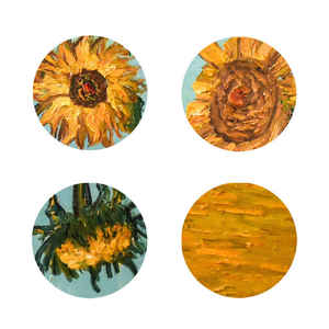 Decoración <span class=keywords><strong>de</strong></span> habitación <span class=keywords><strong>de</strong></span> Hotel lienzo arte Antic Vincent <span class=keywords><strong>Van</strong></span> <span class=keywords><strong>Gogh</strong></span> girasol impresionismo pintura al óleo pintada a mano - Product Image 3