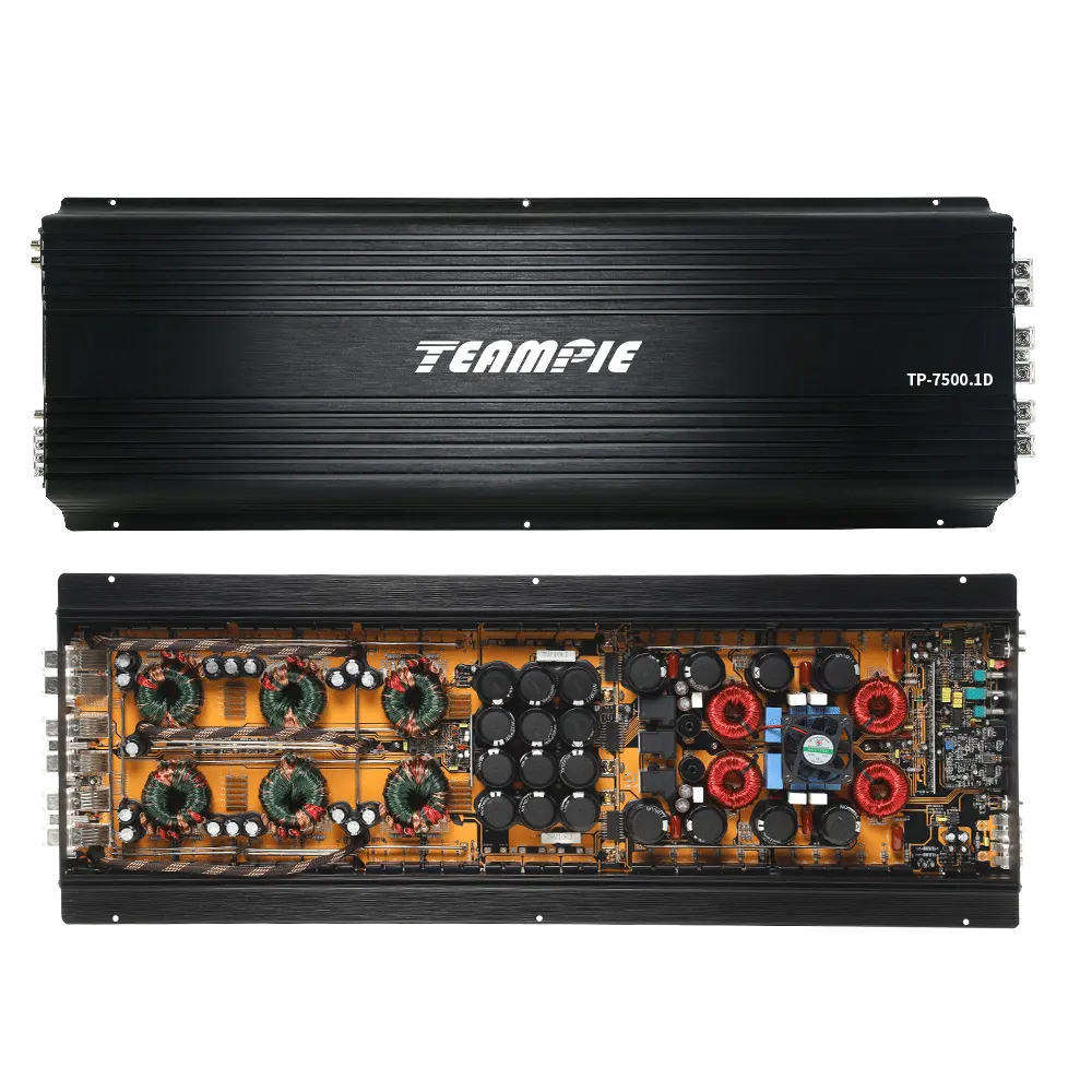 Teampie Sub Amp Amplifier Car Mono Class D Amp Audio Amplifiers Tp-7500.1D Korea Car Amplifier