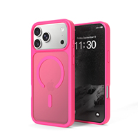 Funda Magnética de Lujo con Tacto de Piel para iPhone 17 Pro Max, Carcasa Trasera Esmerilada con Protección de Lente, Antigolpes