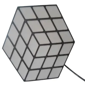 Đèn Nền Trang Trí Tiệc Cưới Disco Tường 3D Hình Khối Rubik RGB 3 Trong 1 Bán Chạy Đèn Led Par Can