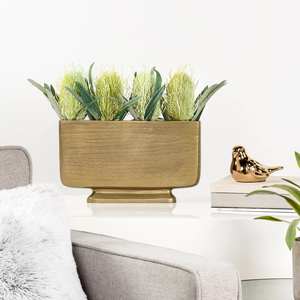 Vase en aluminium de qualité supérieure, finition or antique, pour table, décoration moderne pour la maison, les hôtels et les restaurants, best-seller - Product Image 3