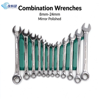 Kit d'outils à douilles et clés CRV robustes 61 pièces 1/4" 3/8" 1/2" avec poignée à cliquet réversible pour garage et réparation automobile, boîte à outils, OEM disponible