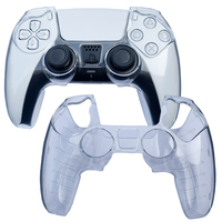 Coque PC transparente de haute qualité pour poignée PS5 coque de protection transparente pour contrôleur PS5 avec couvercle de pouce