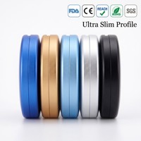 Boîte à snus fine en aluminium, hermétique, personnalisable avec logo, plus de 30 couleurs, pour brochage, perçage, poche, OEM, vente en gros