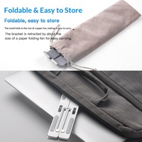 Nouveau support pliable en alliage pour ordinateur portable, sac de rangement pour ordinateur, support pour tablette pour la maison et le bureau, vente chaude transfrontalière, commerce extérieur, livraison directe