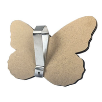 Clip de pare-soleil de voiture vierge pour sublimation, double couche, personnalisable avec photo commémorative papillon, pour une conduite sûre