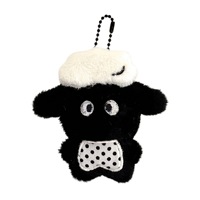 Porte-clés en peluche mini animal Kawaii, pendentif de sac mignon, breloque de sac à dos douce et moelleuse, petit ornement, cadeau, vente en gros