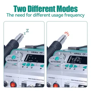 Estación <span class=keywords><strong>de</strong></span> Soldadura Inteligente 4 en 1 YIHUA 948-II: Pistola <span class=keywords><strong>de</strong></span> Aire Caliente, <span class=keywords><strong>Soldador</strong></span>, Succión <span class=keywords><strong>de</strong></span> <span class=keywords><strong>Estaño</strong></span> y Pluma <span class=keywords><strong>de</strong></span> Succión - Product Image 6